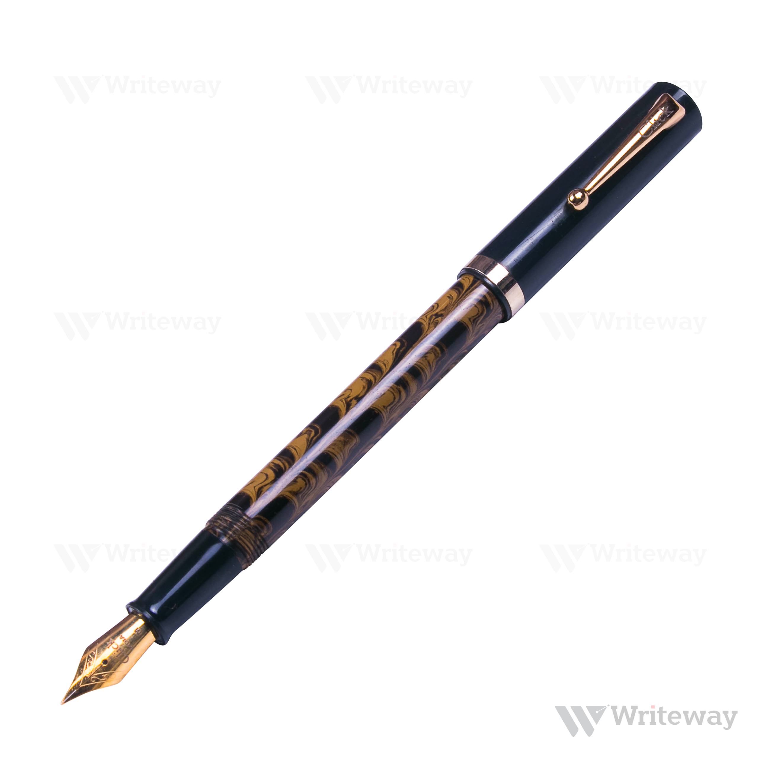 CLICK ORION EBONITE FOUNTAIN PEN BROWN BLACK